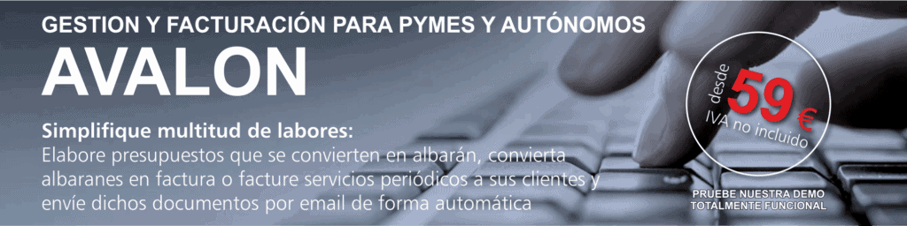 Gestion y Facturacion para PYMEs y Autonomos Avalon