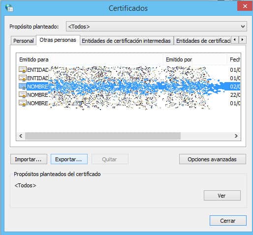 Exportar Certificado Digital con Clave Privada 1