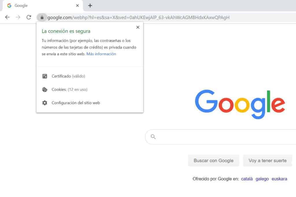 ejemplo de web segura