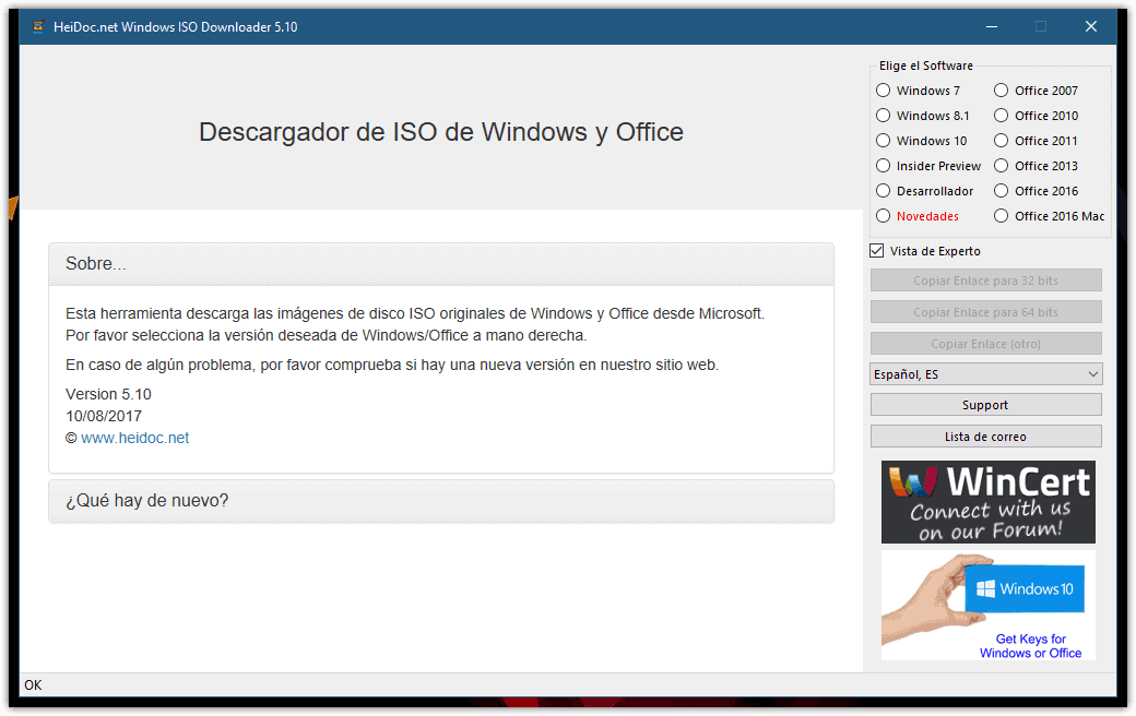 Cómo descargar una imagen ISO oficial de Windows y Office